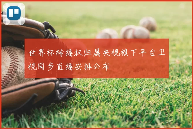 世界杯转播权归属央视旗下平台卫视同步直播安排公布